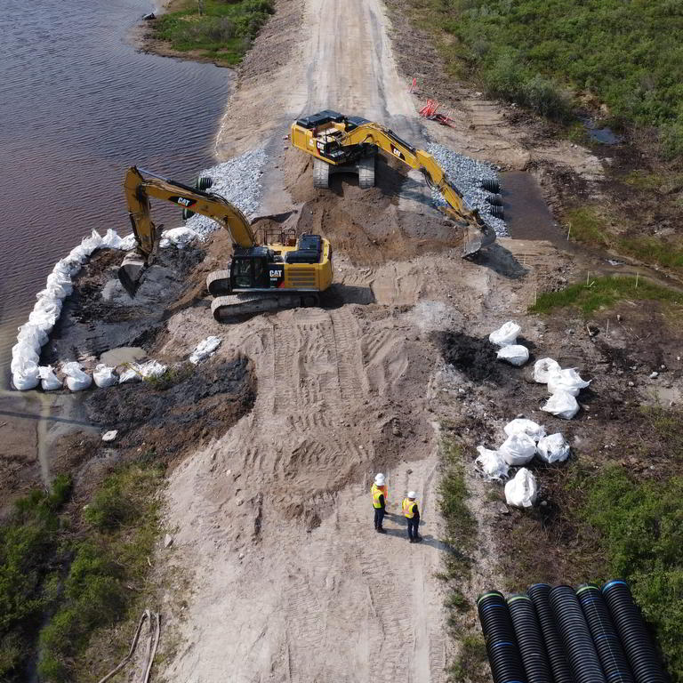 Construction site erosion prevention