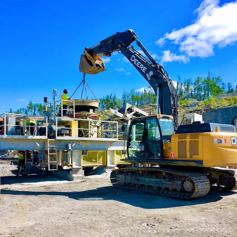 Excavator lifting machinery part